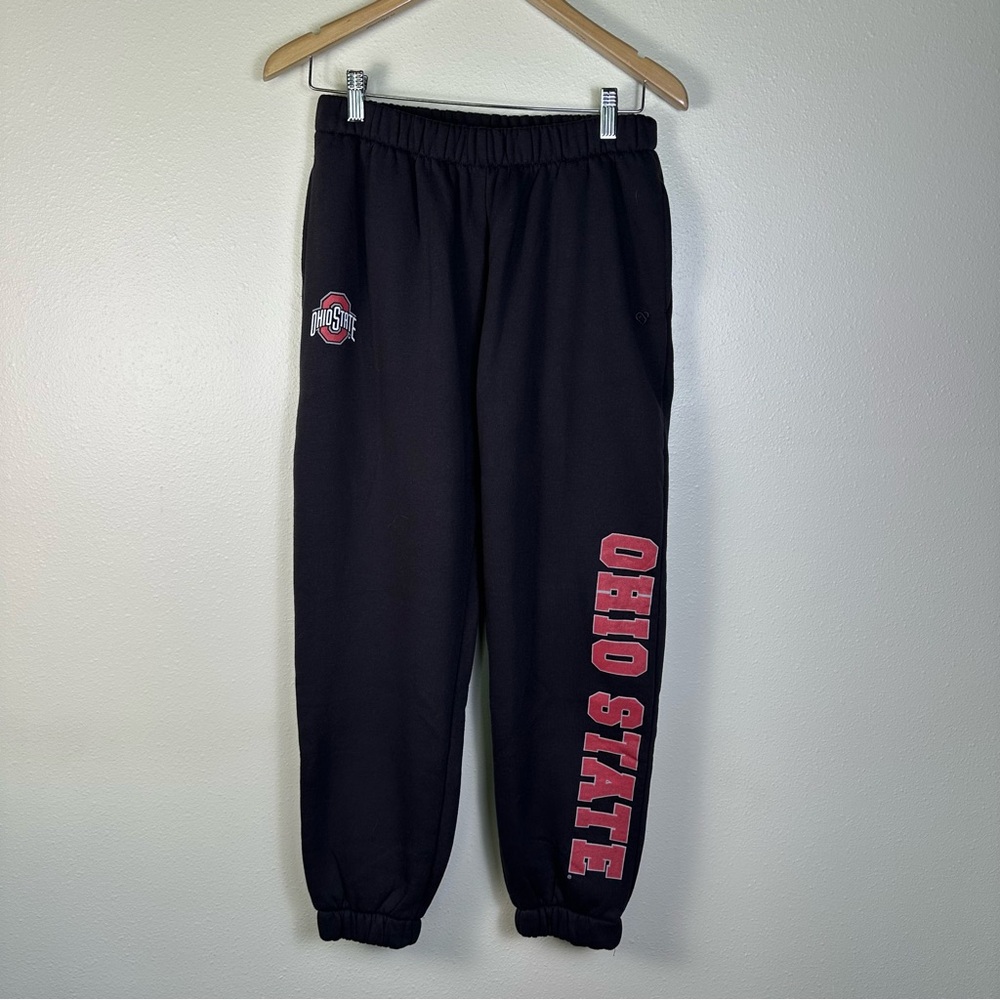 COLOSSEUM Ohio State Women Large Collegiate Loungewear Black Jogger Sweatpants